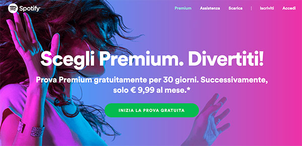 Come ottenere una prova gratuita di Spotify su Spotify [ufficialmente]