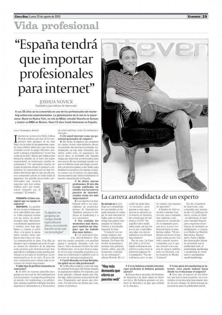 Cincodias23agost Joshua Novick