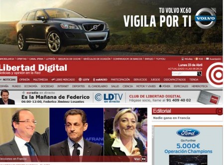 Formato cabecera con vídeo ofrecido por la red de Antevenio