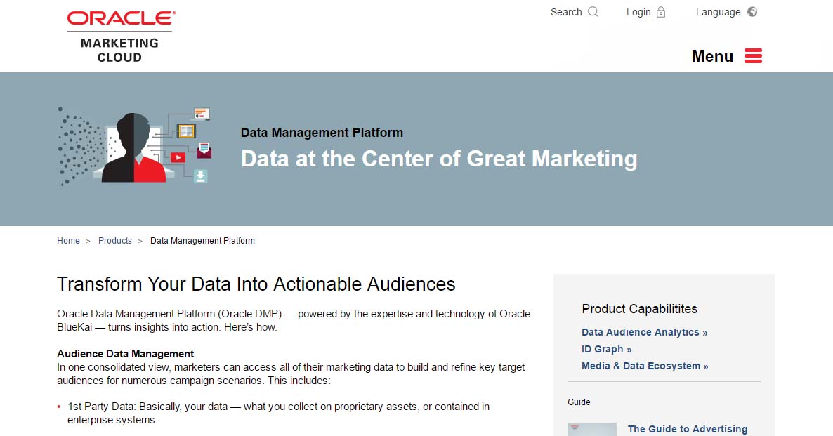 plataformas DMP: Oracle Bluekai
