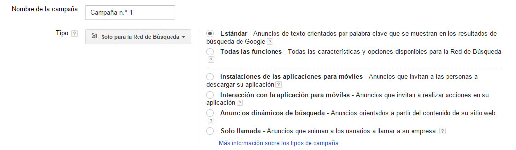 Cómo crear una campaña de Google Adwords
