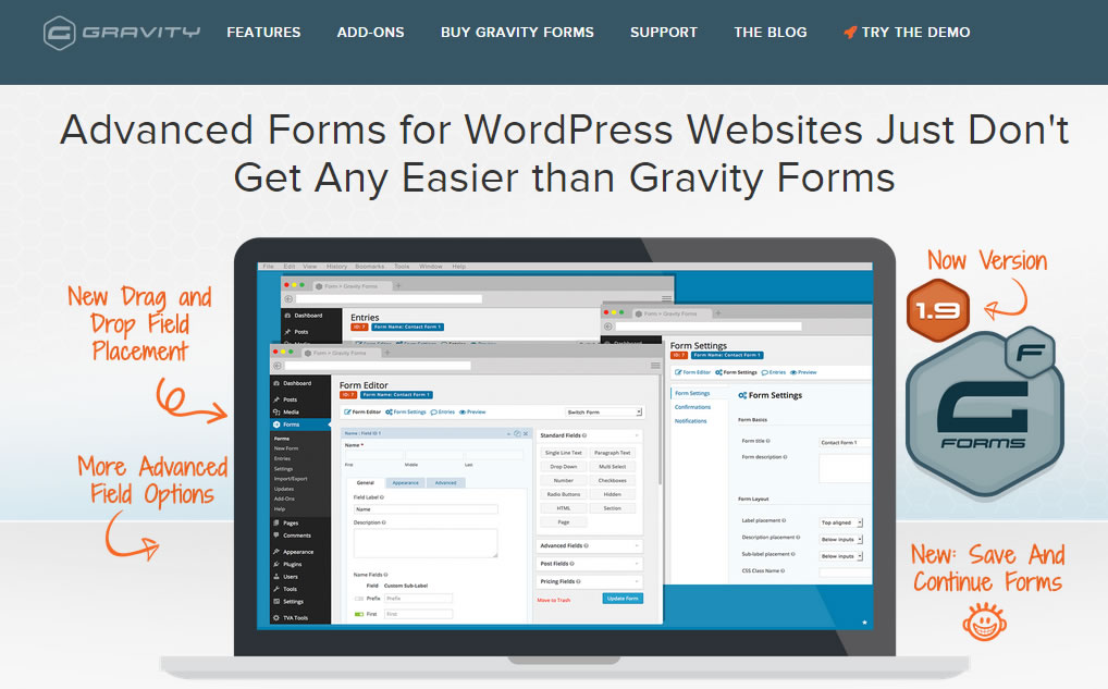 plugin de formulario WordPress: Gravity Forms