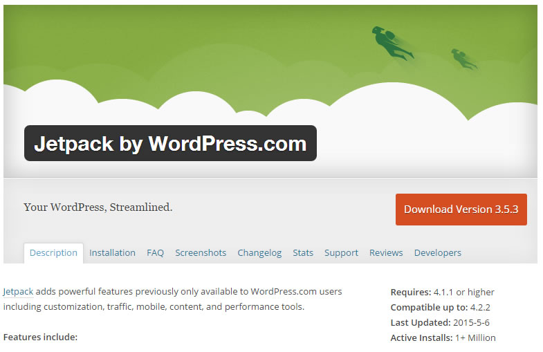 plugin de formulario WordPress: Jet Pack