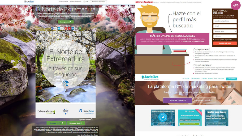 landing pages de conversión