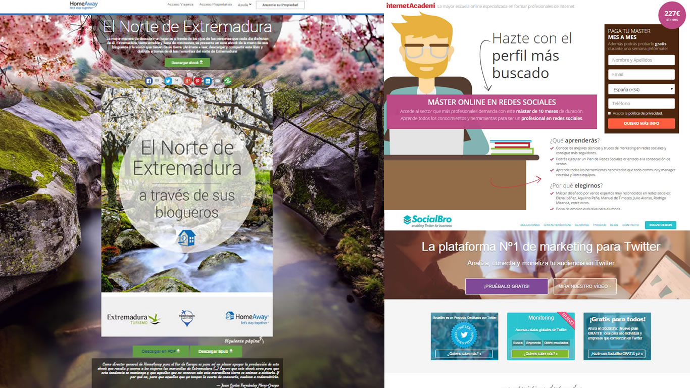 landing pages de conversión