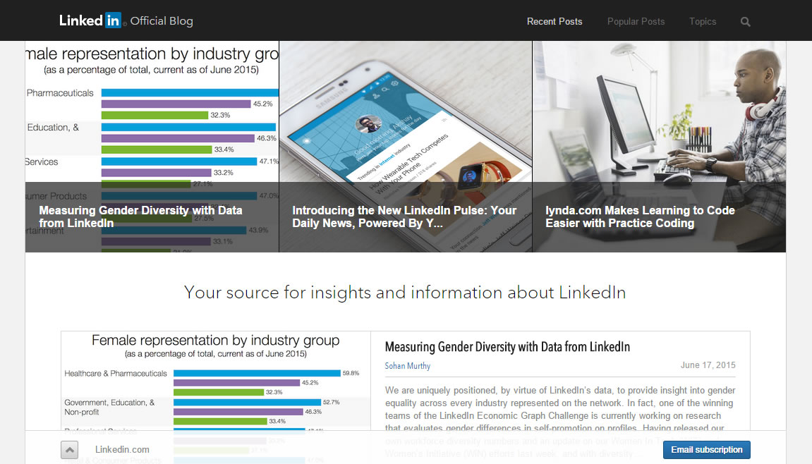 blog oficial de linkedin