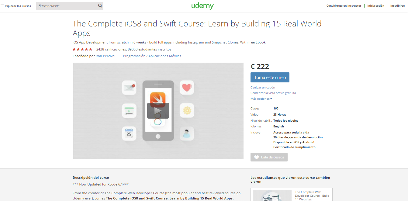 Landing Page PPC Eficaz: Udemy
