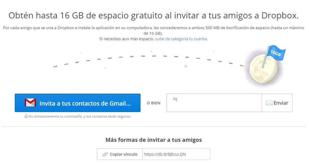 ejemplos de growth hacking: DropBox