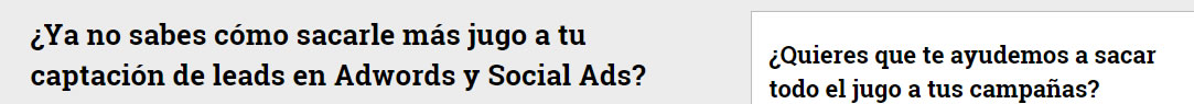 estrategias de conversión de landing pages: keywords en el titular