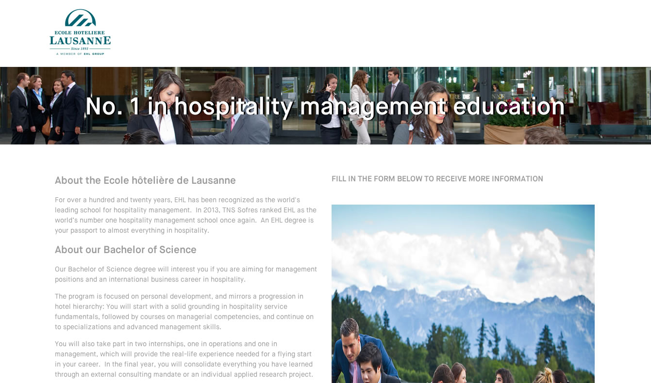 landing page Laussane