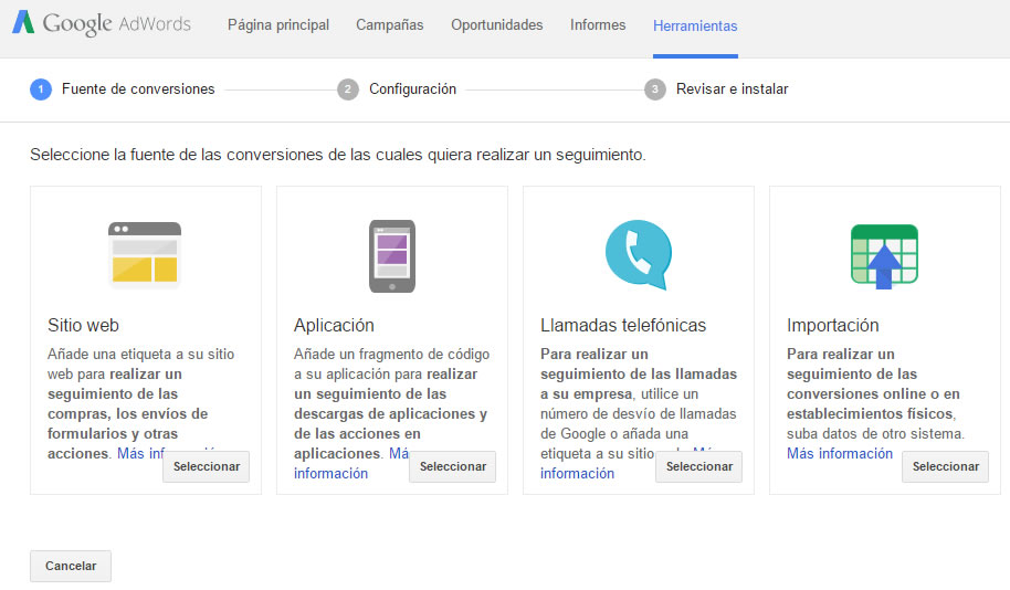 optimizar Adwords: conversiones