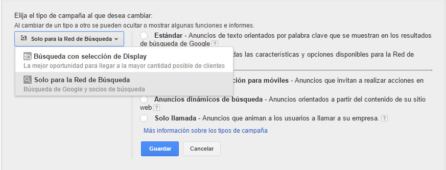 Diferencias En Las Estrategias De Adwords Para Redes De Busqueda Y
