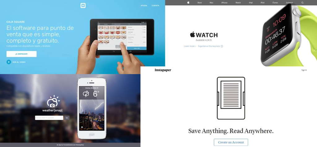uso de imágenes en landing pages