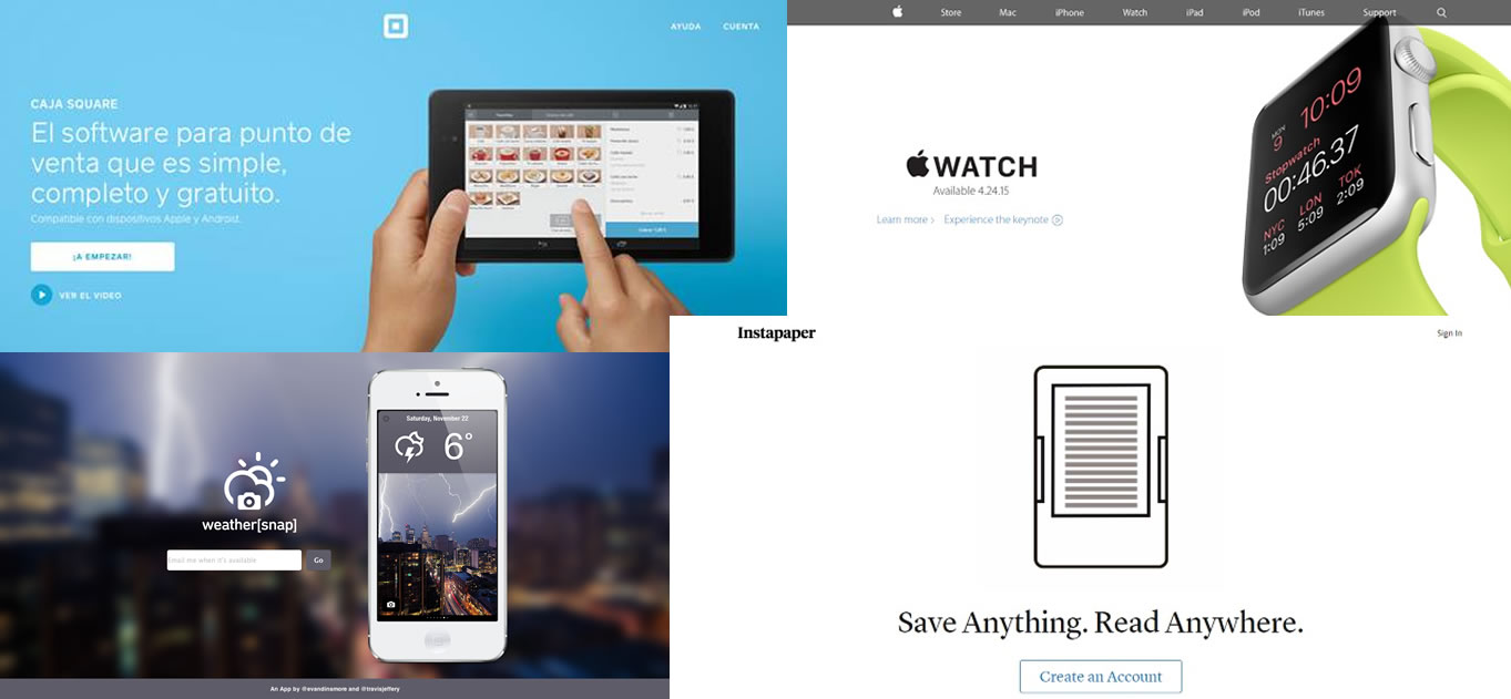 uso de imágenes en landing pages