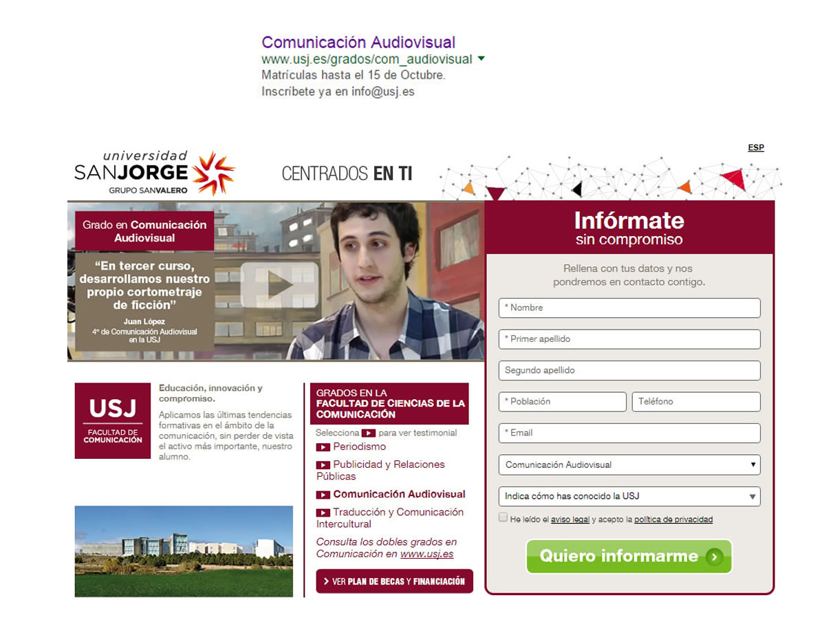 landing pages PPC: Adwords
