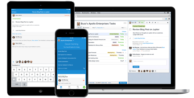 apps de marketing digital: Asana