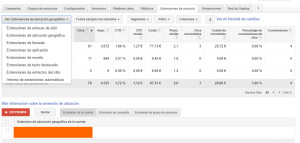 extensiones de anuncios de Google Adwords