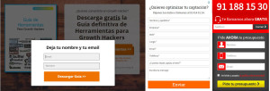 tipos de formularios en una landing page eficaz