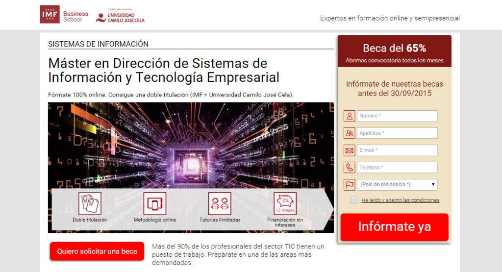 landing page IMF