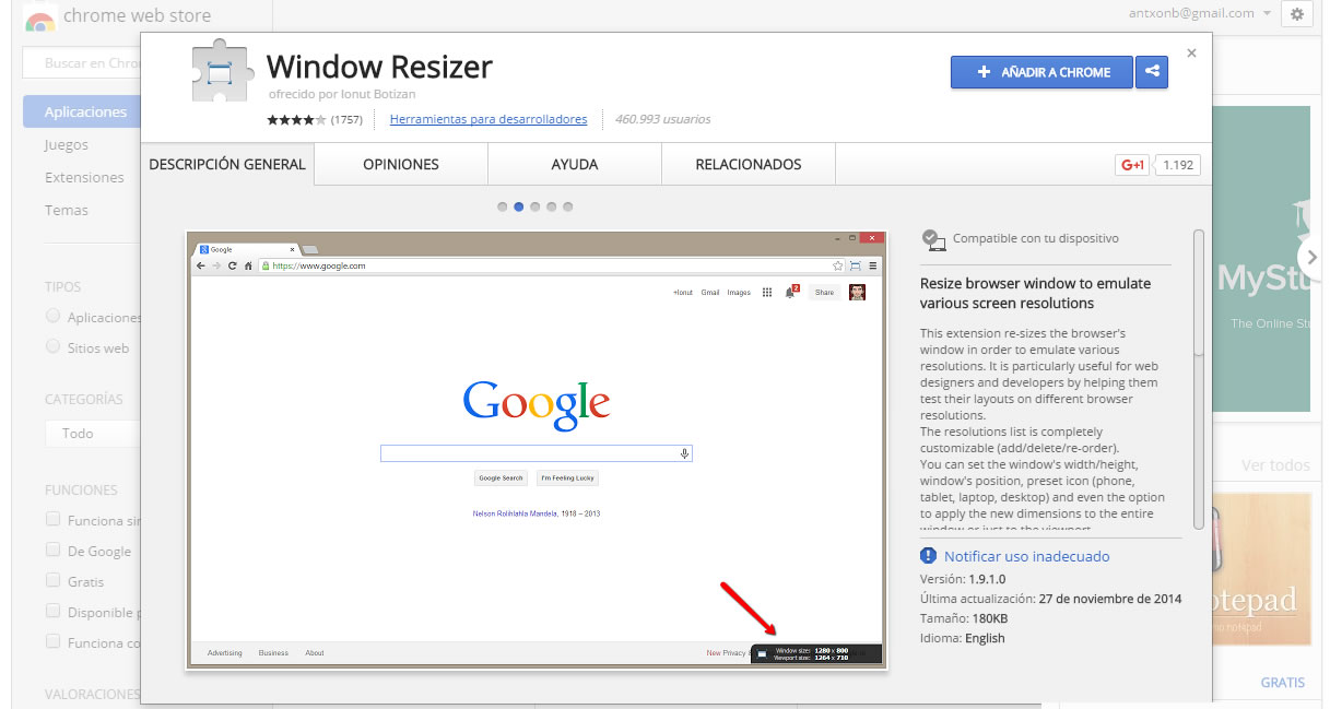 Windows resizer