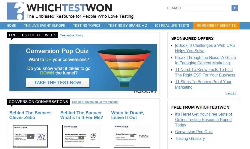 Which test won