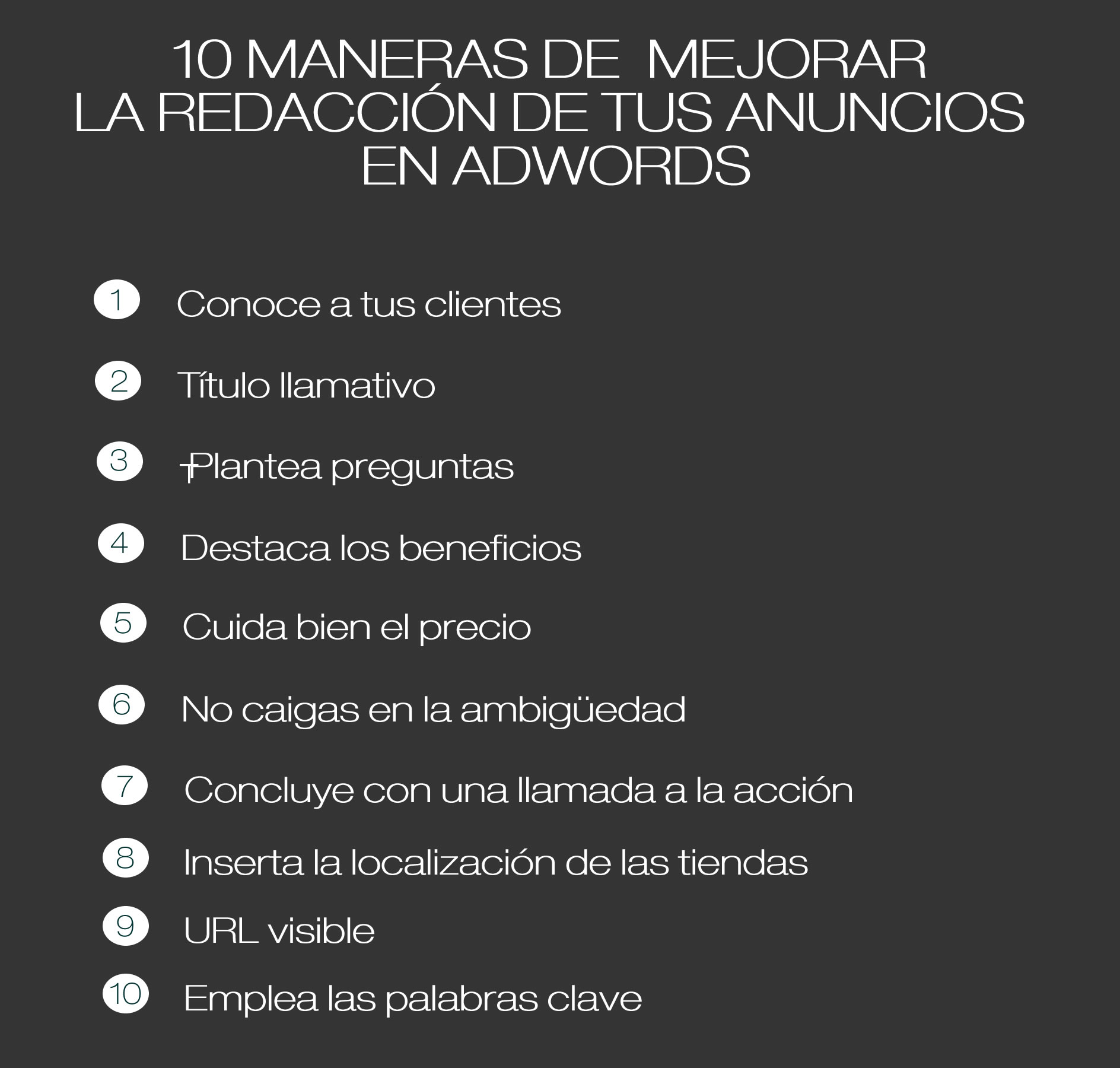 redacción anuncios Adwords