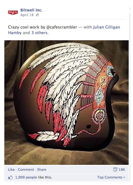 anuncios en redes sociales: Biltwell Facebook