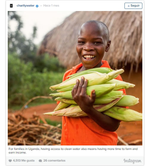 instagram Charity: water