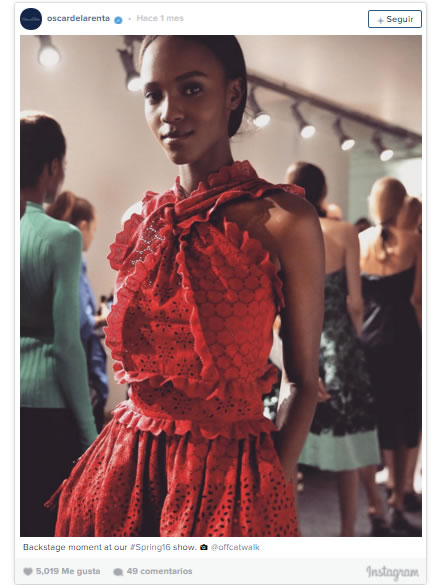 instagram Oscar de la Renta