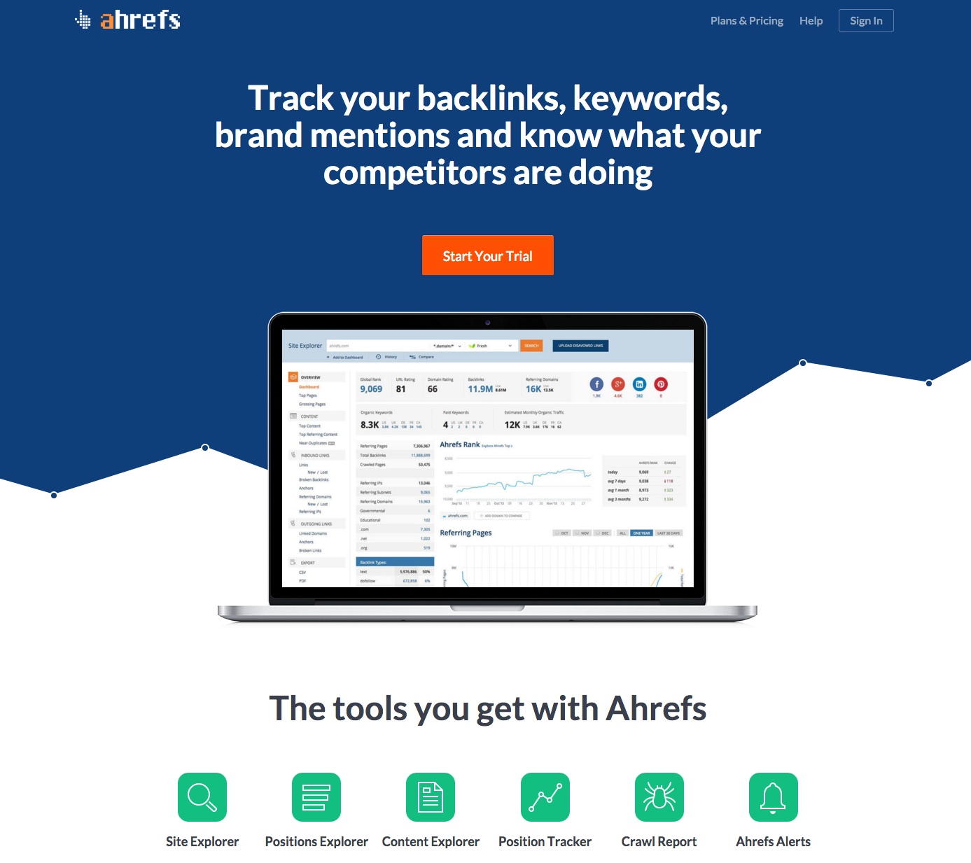 Ahrefs Site Explorer