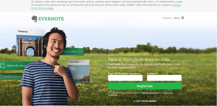 herramientas para community management: Evernote