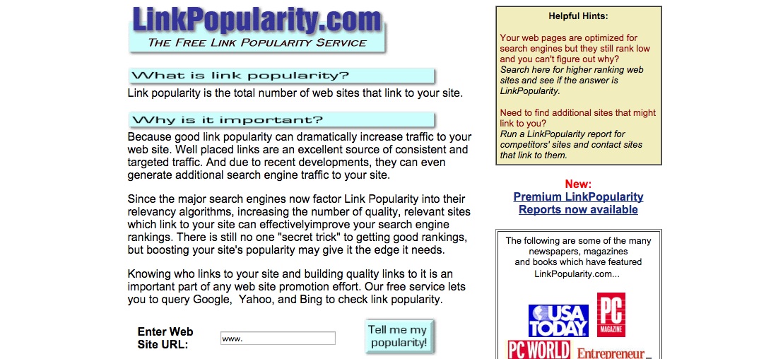 LinkPopularity