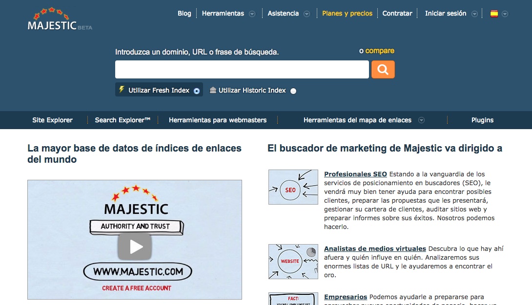 Majestic Site Explorer