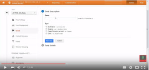 establecer objetivos en Google Analytics