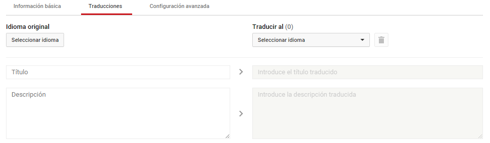 títulos y subtítulos en Youtube