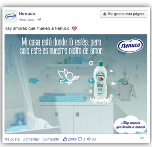 anuncios que funcionan en Facebook: Nenuco