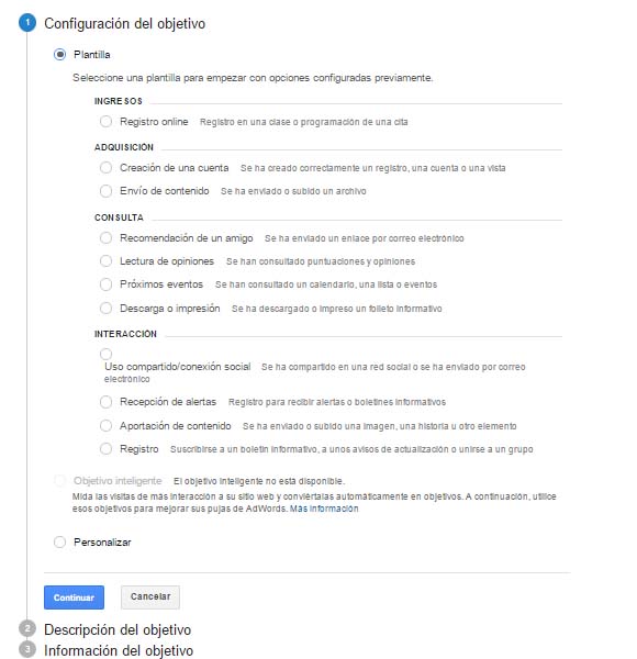 embudos de conversión en Analytics