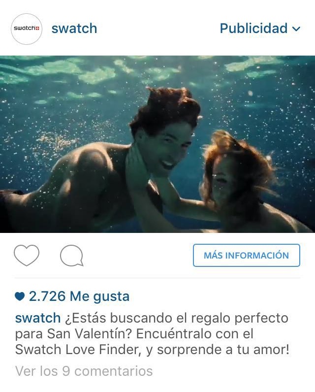 Anuncio de Instagram de Swatch