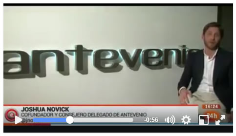 Joshua Novick en el reportaje sobre Antevenio en RTVE Emprende