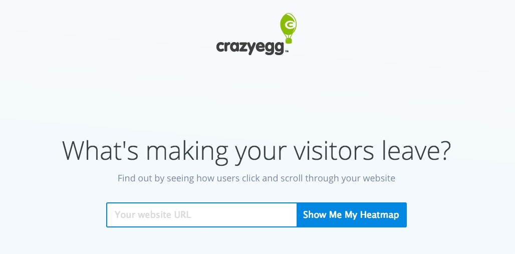 herramientas para la optimización de conversiones: Crazy Egg