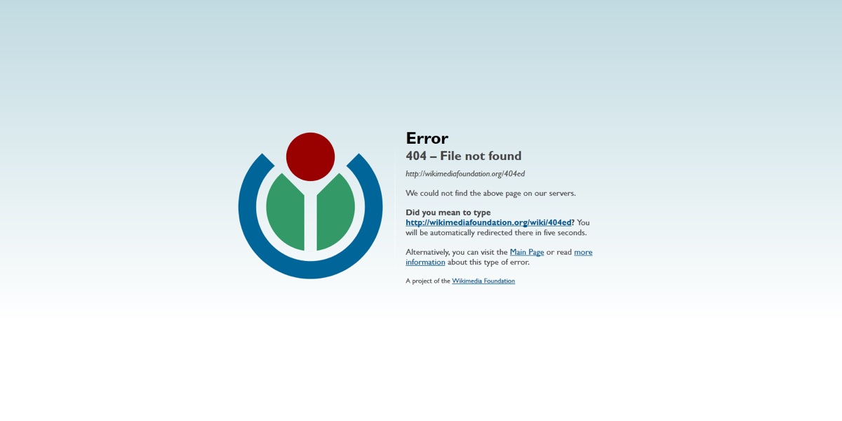 páginas de error 404