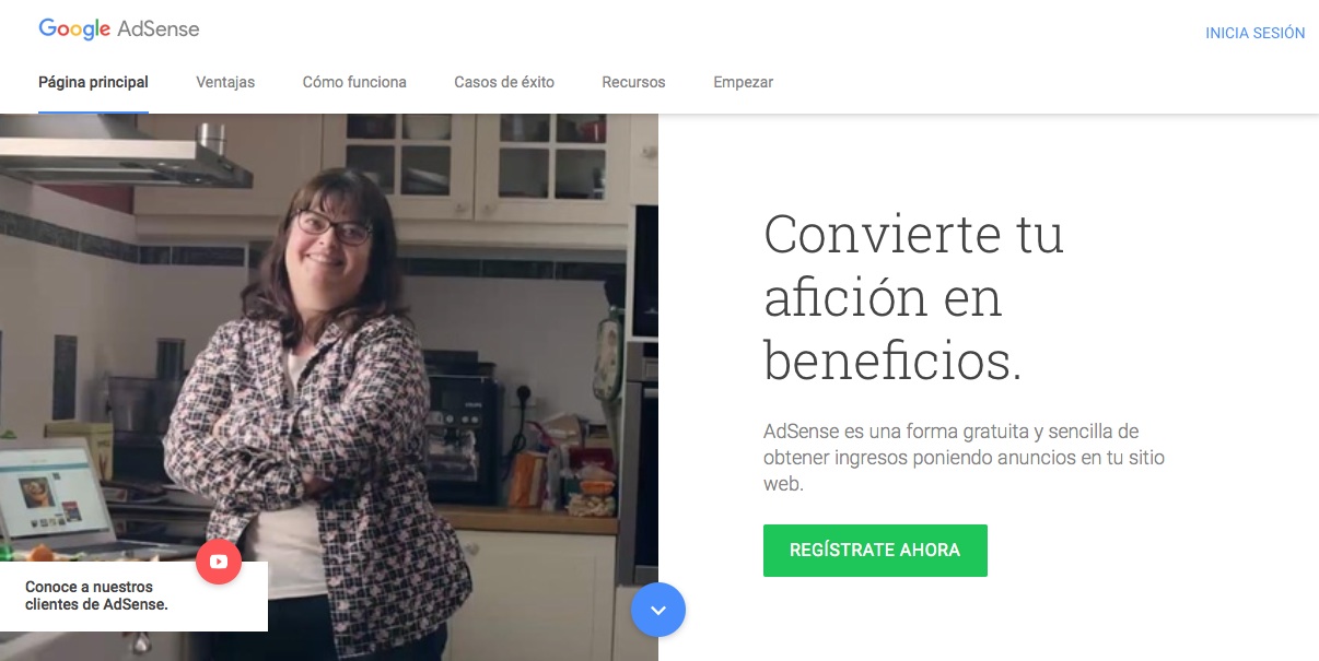 webs que te ayudarán a ganar dinero con un blog: Google Adsense