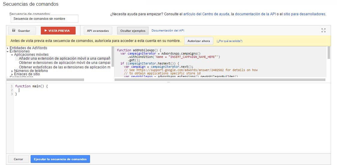 secuencias de comandos