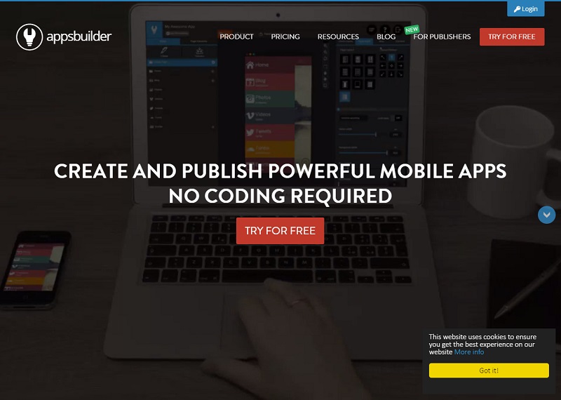 convertir un blog en app con AppBuilder