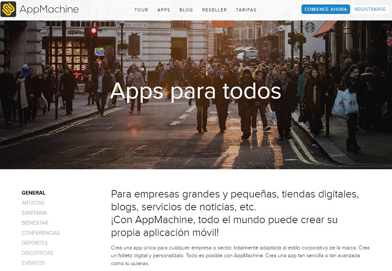 convertir un blog en app con AppMachine