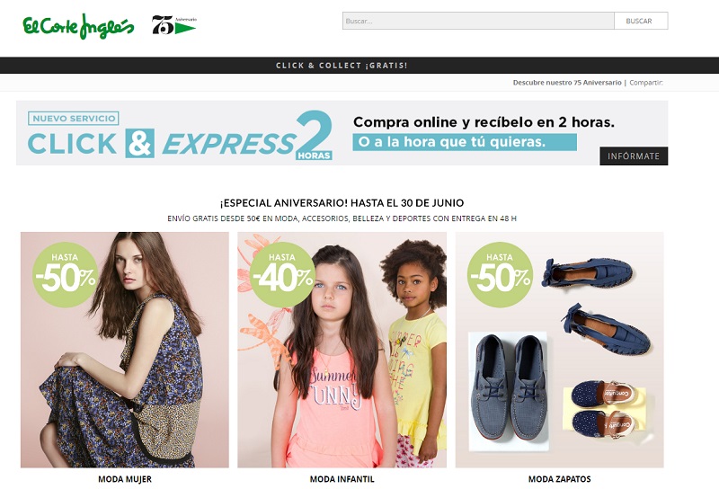 campañas de marketing digital estacionales : El Corte Inglés
