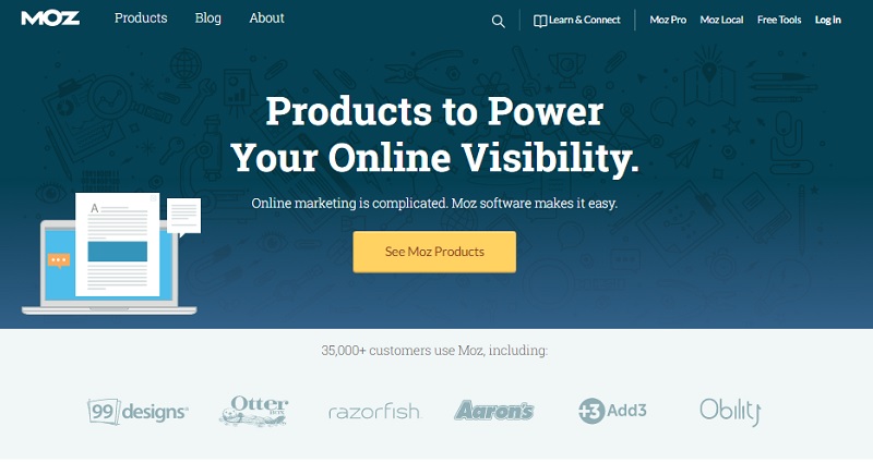 Domain authority y Page authority de Moz