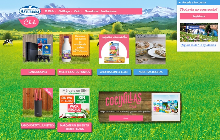 campañas de captación de registros: Central Lechera Asturiana