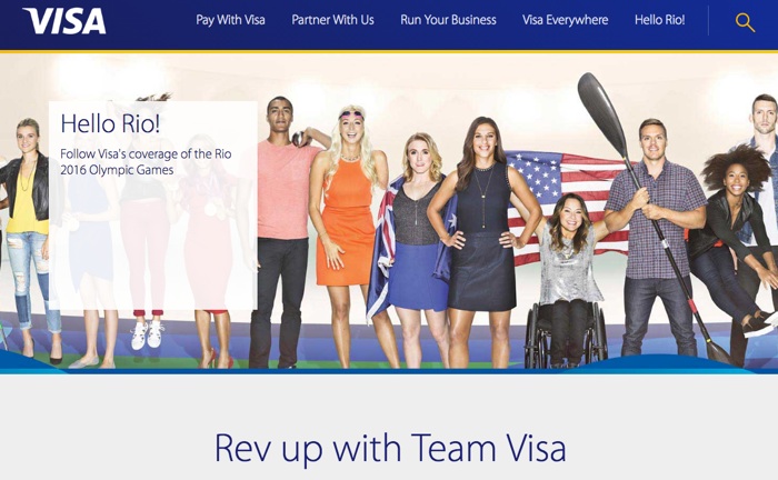 marcas y Olimpiadas: Visa