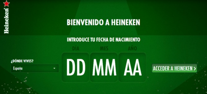 CTAs para mejorar la conversión: Heineken